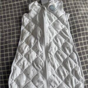 Cozy White Star Quilted Kids Sleep Sack